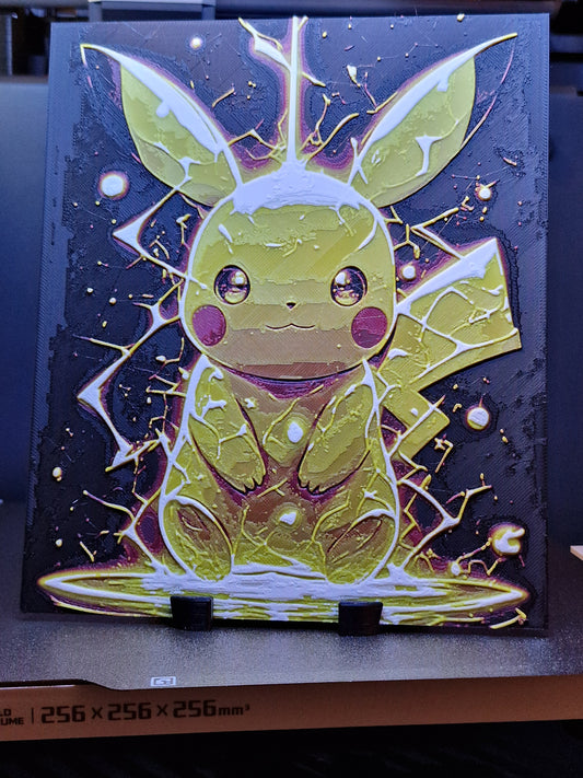 3D Printed Pikachu Hueforge