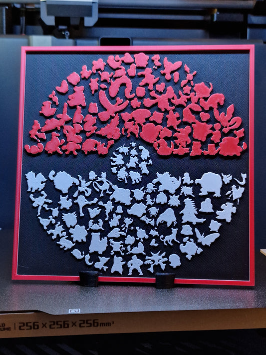 3D Printed Pokeball Hueforge