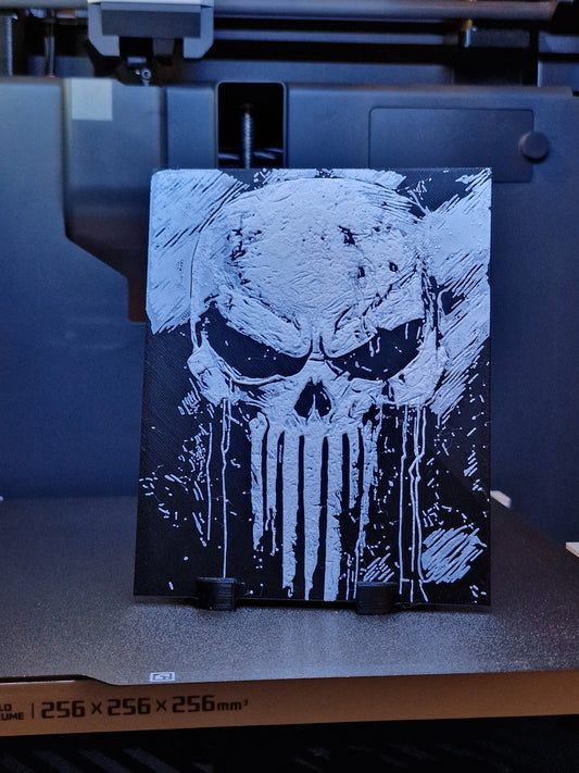 3D Printed Punisher Hueforge