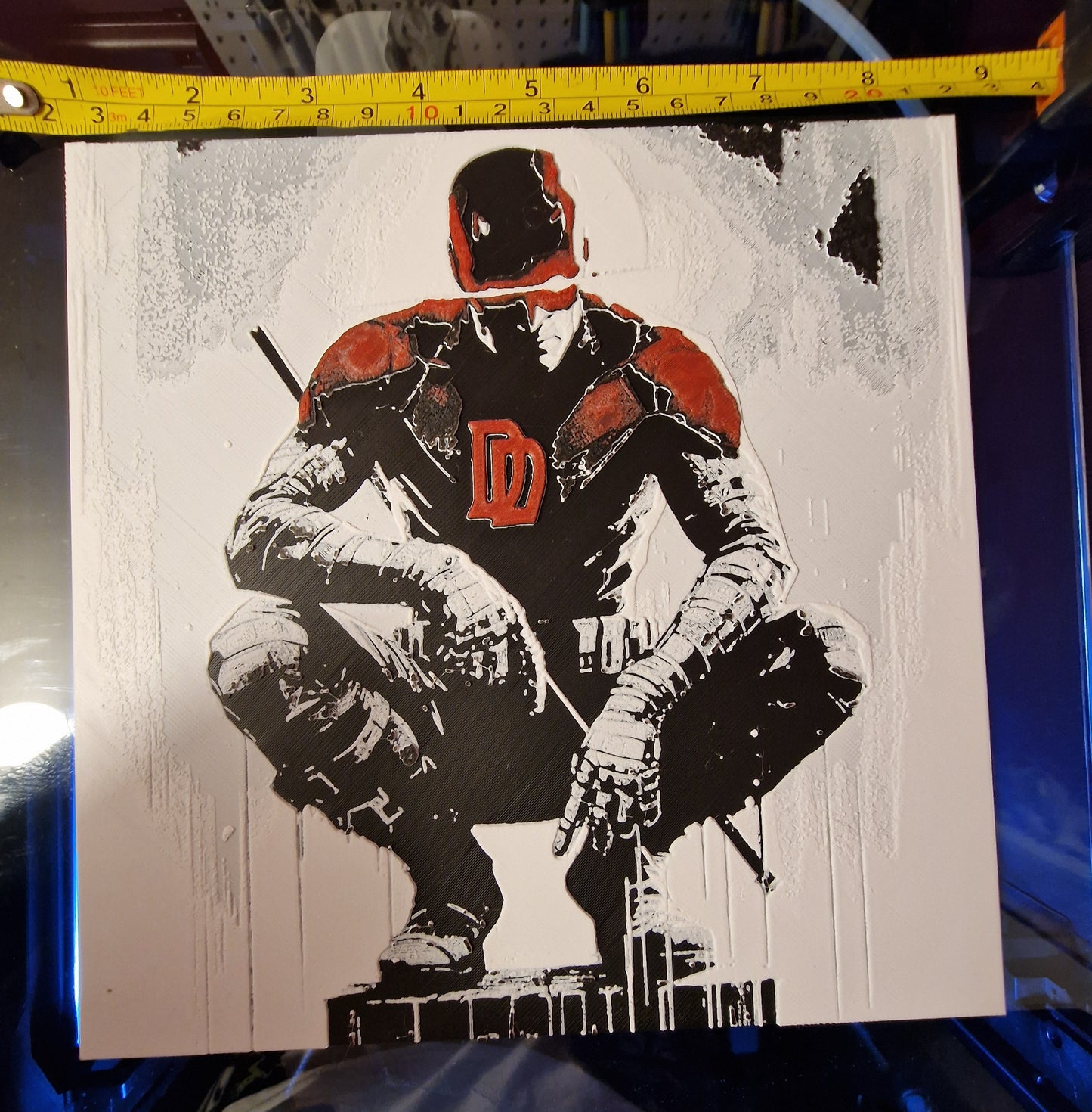 3D Printed DareDevil Hueforge