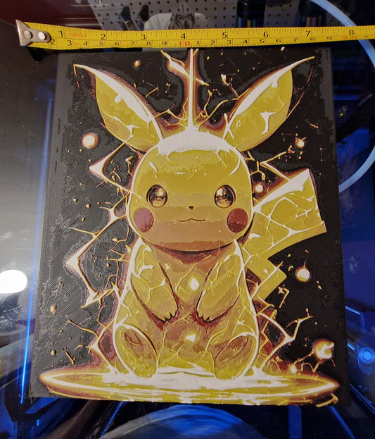 3D Printed Pikachu Hueforge