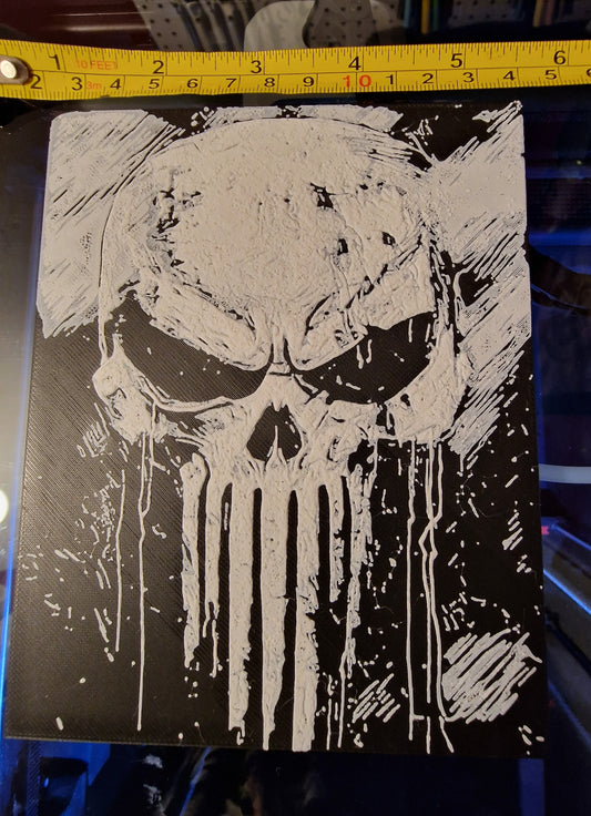 3D Printed Punisher Hueforge