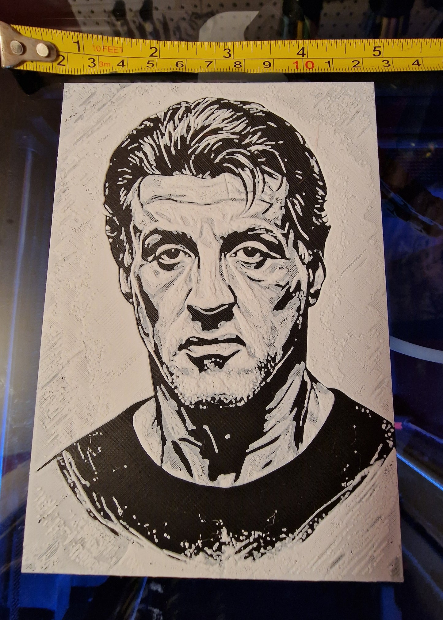 3D Printed Solvester Stallone Hueforge