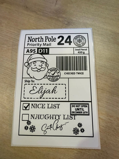 Personalised Christmas Stickers